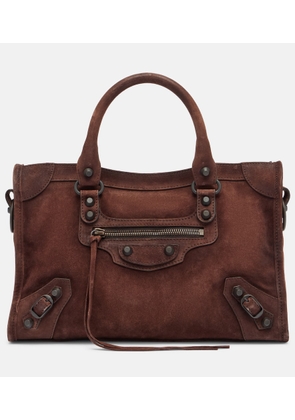 Balenciaga Le City Small suede tote bag