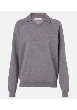 Miu Miu Virgin wool polo sweater