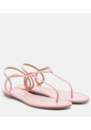 Aquazzura Almost Bare leather thong sandals