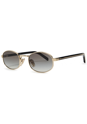 Prada Oval-frame Sunglasses - Gold - One Size