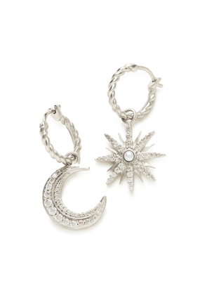 Missoma X Harris Reed Moonlight Silver-plated Hoop Earrings - One Size