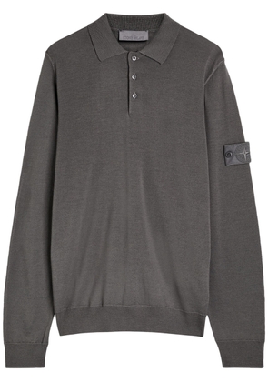 Stone Island Ghost Wool Polo Shirt - Dark Grey - XL