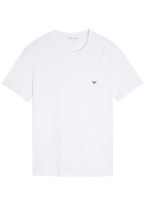 Emporio Armani Logo Stretch-cotton T-shirt - set of two - White - M