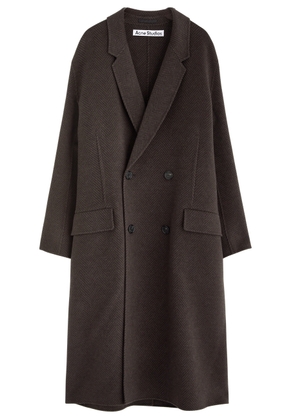 Acne Studios Herringbone-weave Wool-blend Coat - Grey - 50 (IT50 / L)