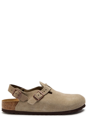 Birkenstock Tokio II Suede Clogs - Taupe - 44 (IT43.5 / UK9.5)