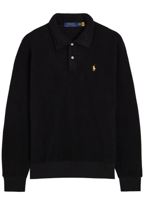 Polo Ralph Lauren Logo Cable-knit Wool and Cashmere-blend Jumper - Black - L