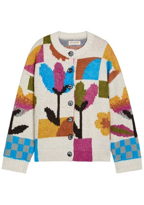 Free People Tulip Whirl Cotton-blend Cardigan - Multicoloured - L (UK16-UK18 / L)