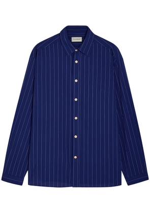 Oliver Spencer Atlanta Striped Stretch-cotton Shirt - Blue - M