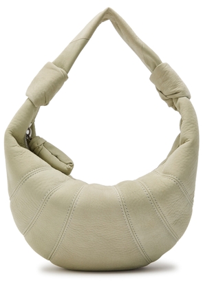Lemaire Fortune Croissant Mini Nubuck Leather Shoulder bag - Sage - One Size