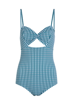 Nounou Zoe Gingham Swimsuit - Blue - XS (UK6 / XS)