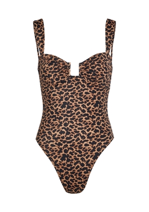 Away That Day Cannes Leopard-print Swimsuit - L (UK14 / L)