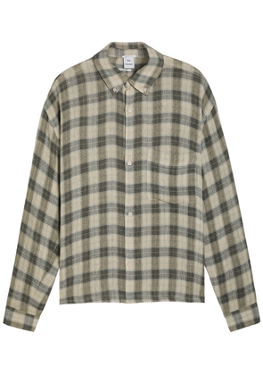 Won Hundred Maza Checked Woven Overshirt - Grey - XL