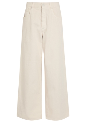 Brunello Cucinelli Wide-leg Jeans - Off White - 42 (UK10 / S)