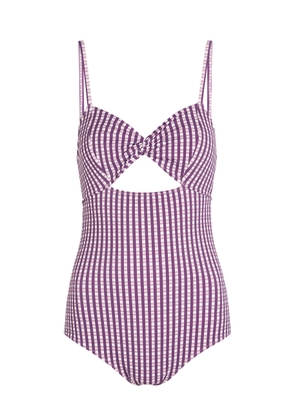Nounou Zoe Gingham Swimsuit - Purple - L (UK14 / L)
