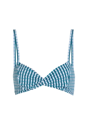 Nounou Missy Gingham Bikini top - Blue - XS (UK6 / XS)
