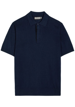 Canali Knit Polo Shirt - Navy - 48 (IT48 / M)