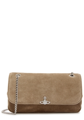 Vivienne Westwood Chain Suede Shoulder bag - Brown - One Size