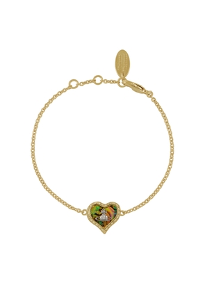 Vivienne Westwood Petra Heart Crystal-embellished Bracelet - Green - One Size