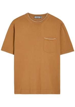 Canali Cotton and Silk-blend T-shirt - Camel - 52 (IT52 / XL)