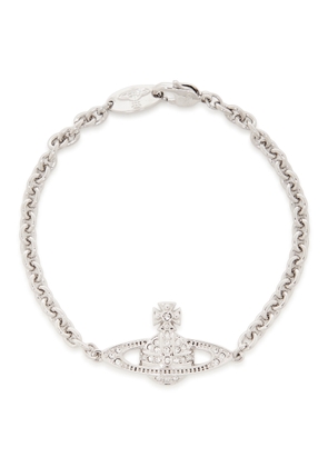Vivienne Westwood Mini Bas Relief orb Bracelet - Silver - 2 (XS)