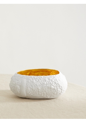 L'Objet - + Haas Brothers Mojave 19cm Medium Porcelain And Gold Bowl - White - One size