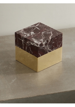 KELLY WEARSTLER - Aria Small Marble And Brass Box - Gold - One size