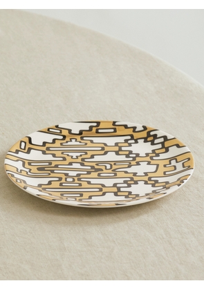 NIMEROLOGY - Here Comes The Sun 21cm Gold-plated Bone China Dessert Plate - One size