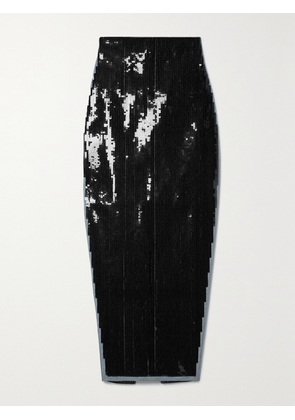 Rick Owens - Sequined Denim Midi Skirt - Blue - IT38,IT40,IT42,IT44,IT46,IT48