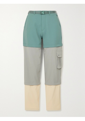 OUTDOOR VOICES - Zip-off Convertible Belted Rectrek Pants - Green - xx small,x small,small,medium,large,x large,xx large