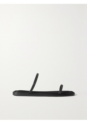 Brunello Cucinelli - Bead-embellished Leather Sandals - Black - IT36,IT36.5,IT37,IT37.5,IT38,IT38.5,IT39,IT39.5,IT40,IT40.5,IT41