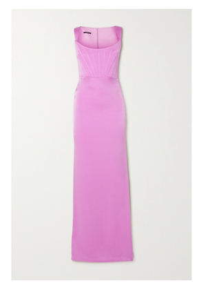 Alex Perry - Halse Satin-crepe Gown - Purple - UK 4,UK 6,UK 8,UK 10,UK 12,UK 14,UK 16