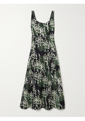 BERNADETTE - Maudette Floral-print Taffeta Maxi Dress - Green - FR 34,FR 36,FR 38,FR 40,FR 42,FR 44
