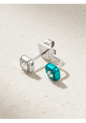 EÉRA - White Gold Diamond Single Earring - One size