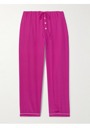 BODE - Jasmine Silk-charmeuse Pants - Pink - xx small,x small,small,medium,large