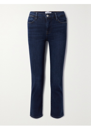 FRAME - Le High Cropped Straight-leg Jeans - Blue - 23,24,25,26,27,28,29,30,31,32
