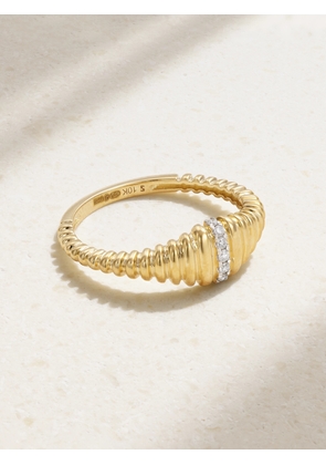 STONE AND STRAND - 10-karat Gold Diamond Ring - 5,6,7