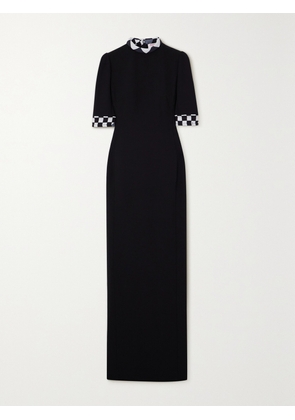 PUCCI - Checked Stretch-crepe Maxi Dress - Black - IT38,IT40,IT42,IT44,IT46