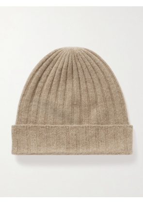 TOTEME - Ribbed Cashmere Beanie - Brown - One size