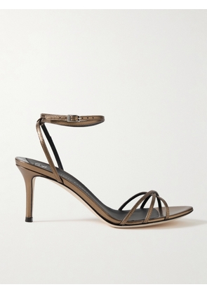 GIUSEPPE ZANOTTI - Clintry Metallic Leather Sandals - IT36,IT36.5,IT37,IT37.5,IT38,IT38.5,IT39,IT39.5,IT40,IT40.5,IT41