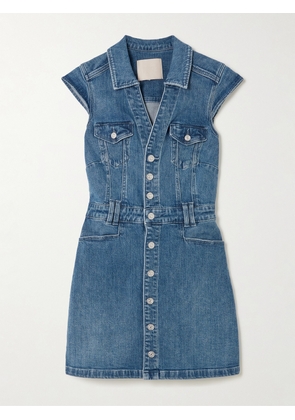 PAIGE - Jaxsyn Stretch-denim Mini Dress - Blue - US00,US0,US2,US4,US6,US8,US10,US12,US14