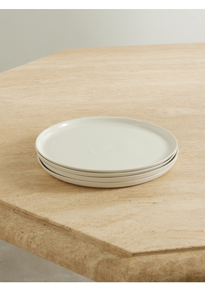 Mud Australia - + Net Sustain Set Of Four Porcelain Dinner Plates - Off-white - One size