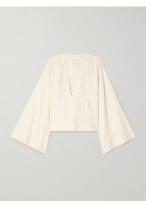 Johanna Ortiz - Fair Shake Embroidered Cotton Shirt - Ecru - US0,US2,US4,US6,US8,US10