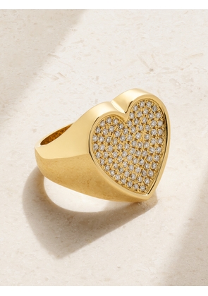 ESTABLISHED - Heart 18-karat Gold Diamond Ring - 7