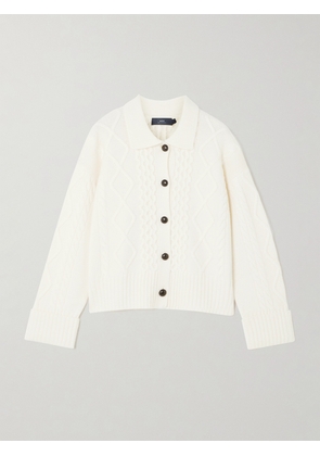 Arch4 - Columbia Cable-knit Cashmere Cardigan - Ivory - x small,small,medium,large,x large