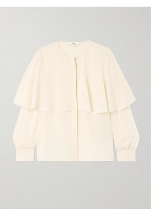 Chloé - Layered Silk-georgette Shirt - White - FR 34,FR 36,FR 38,FR 40,FR 42,FR 44,FR 46