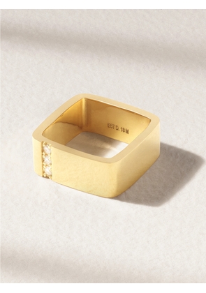 ESTABLISHED - Lockdown 18-karat Gold Diamond Ring - 5,6