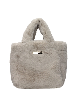 Herno Gray Fur Handbag