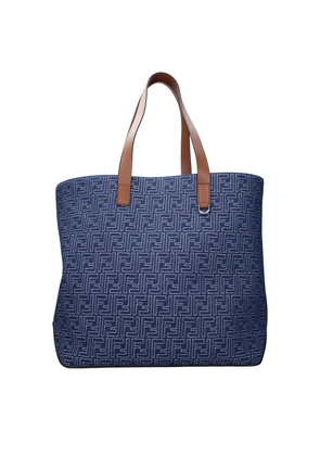 Fendi Blue Fabric Shoulder Bag