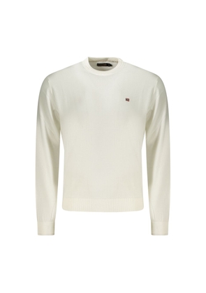 Napapijri White Cotton Men's Sweater - S