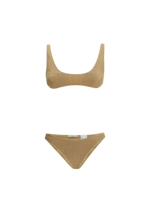 Oséree Gold Polyamide One-Piece Swimsuit - L
